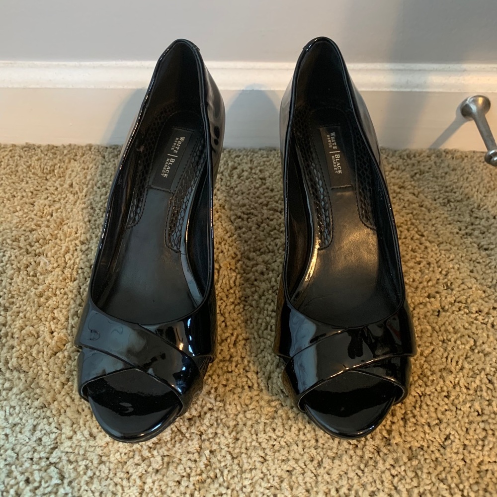 White House Black Market Peep-Toe Heels